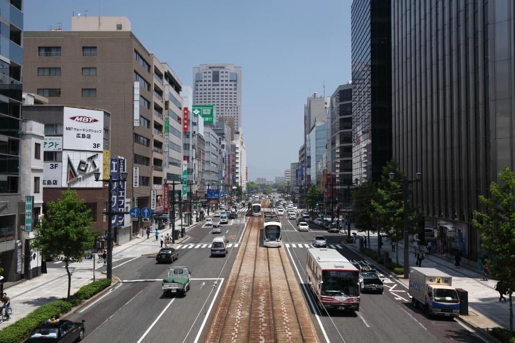 Hotel Park Side Hiroshima Peace Park Exterior foto